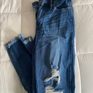 Hollister high rise mom jeans